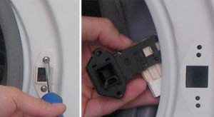 Отстранете и сменете ключалката на пералнята