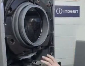 Washing machine without a front wall