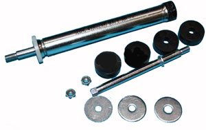 Disassembled shock absorber for a washing machine