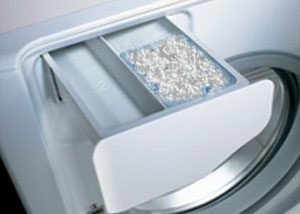 The washing machine does not take in the powder - it does not wash out