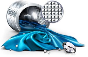 The walls of the washing machine drum