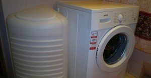 Installing a washing machine without water