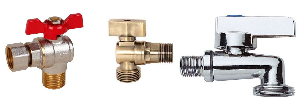 corner taps for washing machines