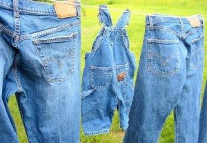 washing jeans