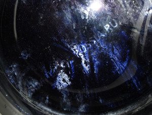 dyeing clothes in a washing machine