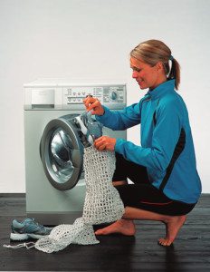 washing shoes in a machine