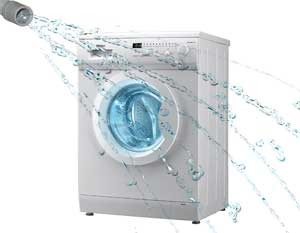 The washing machine constantly fills and drains water.