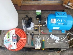 Installing a washing machine without running water