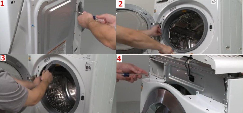disassembling a washing machine