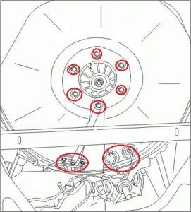 Changing bearings in a washing machine