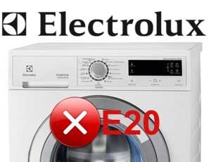 Код за грешка на пералня Electrolux E20