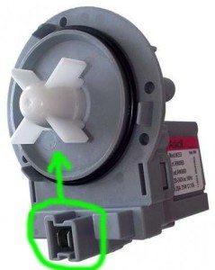drain pump in a washing machine