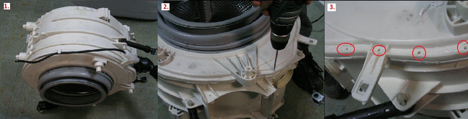 washing machine tank breakdown