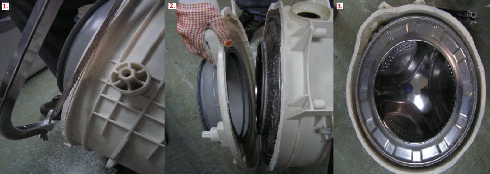 washing machine tank breakdown