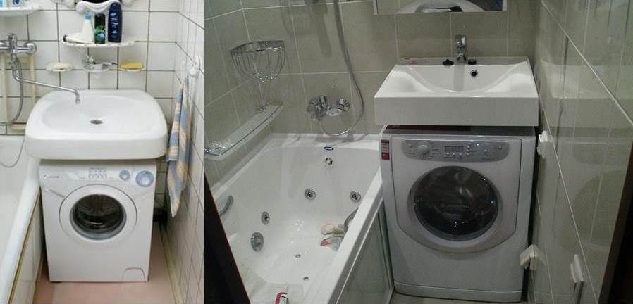 washing machine under the sink