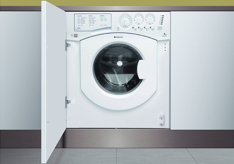 built-in washing machine
