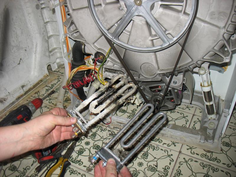 heating element in a washing machine