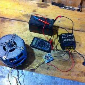 generator from a washing machine engine