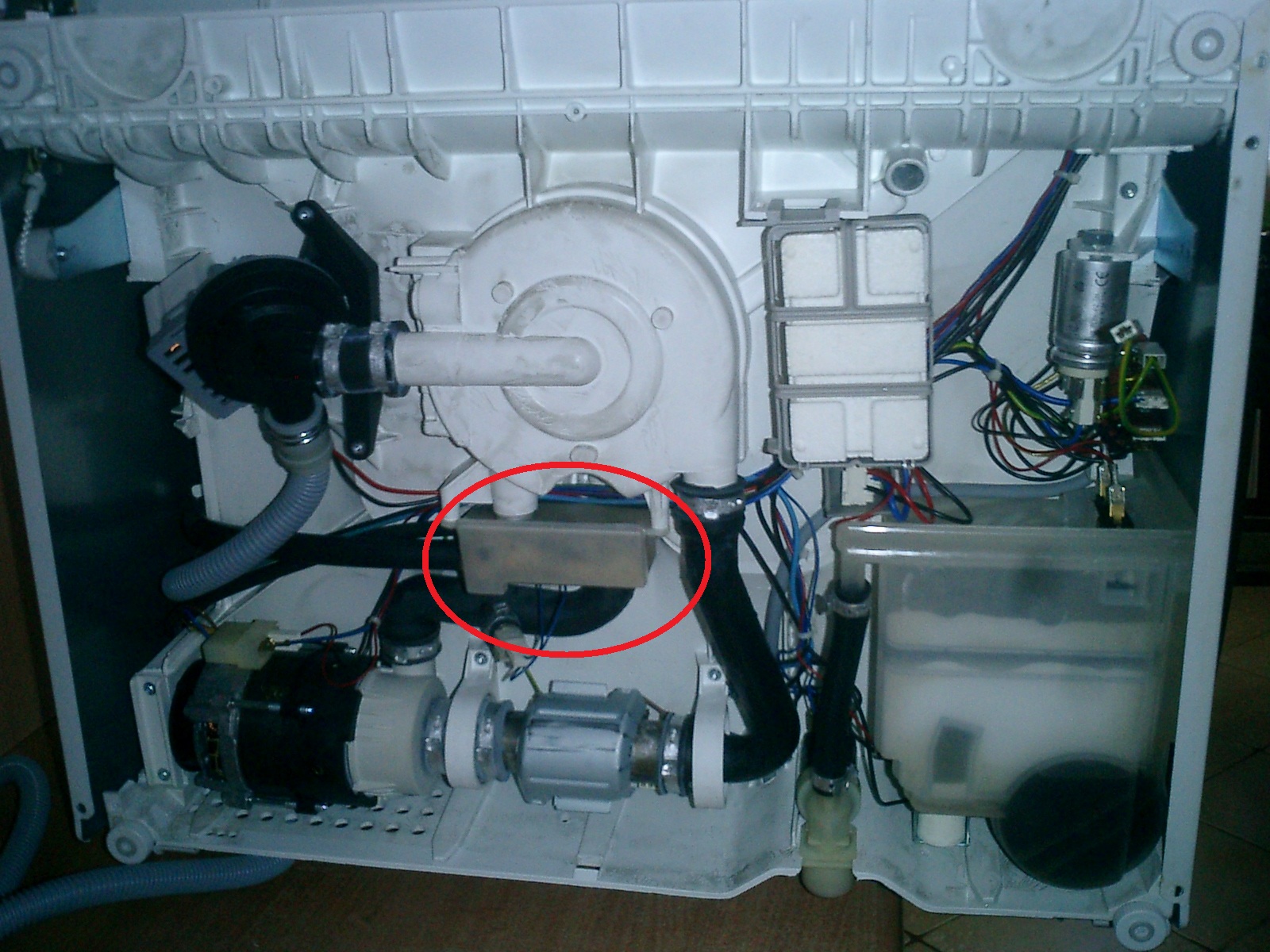 pressure switch for a dishwasher