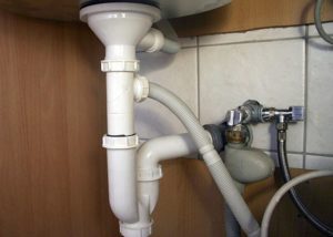 installation of a dishwasher