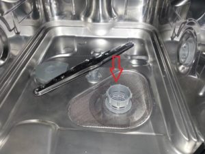 clogged dishwasher
