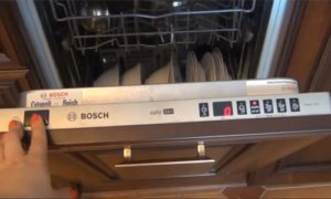 How to turn on a dishwasher