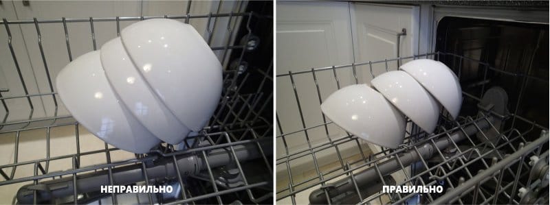 loading dishes into the dishwasher