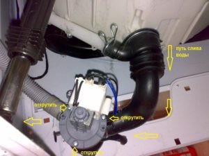 pump in a washing machine