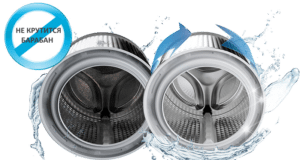 The drum of the Bosch washing machine doesn't spin.