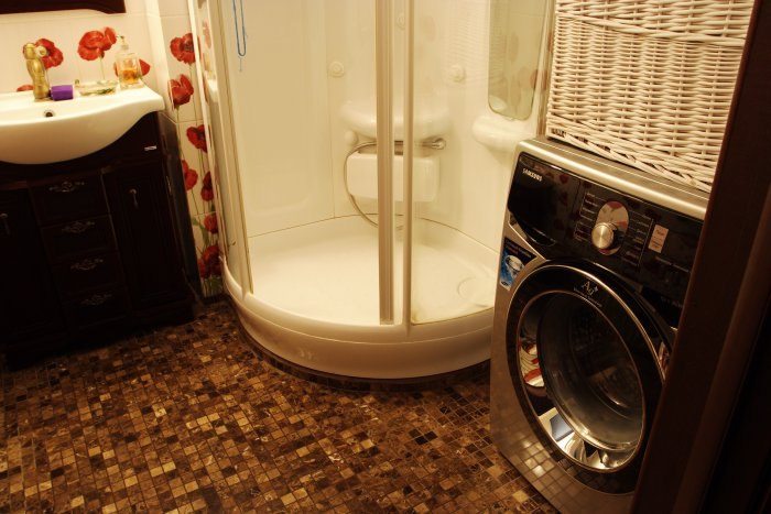 washing machine and shower stall