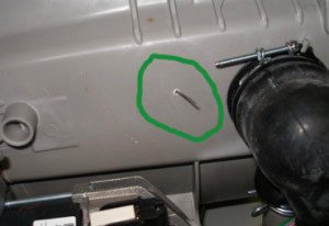 a foreign object pierced the tank