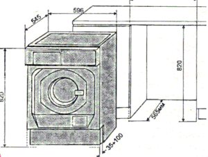 Плот над пералнята в банята