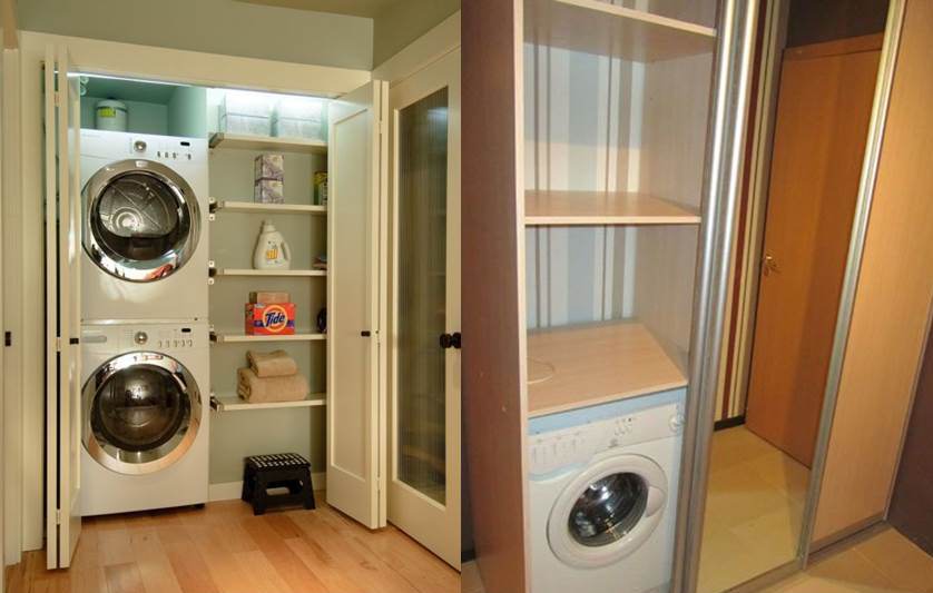 washing machine in the hallway 2