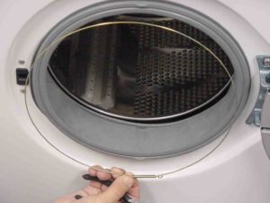 How to put rubber on a washing machine drum