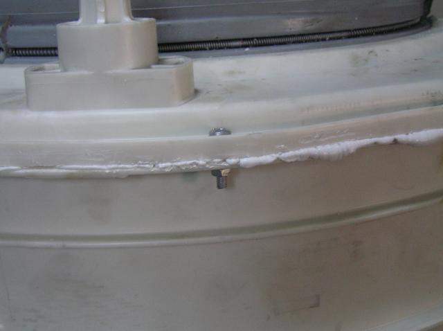 After gluing, we secure it with bolts.