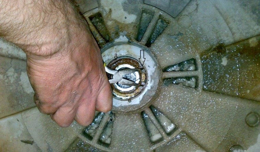 remove the retaining ring