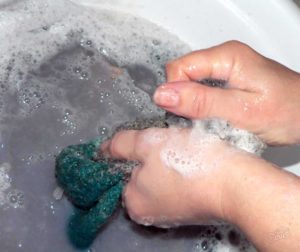 hand washing socks