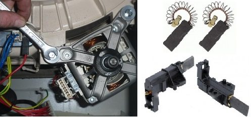 we remove and change the engine brushes