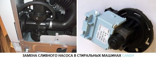 Replacing the pump in Candy