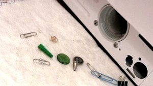 foreign objects get into the washing machine