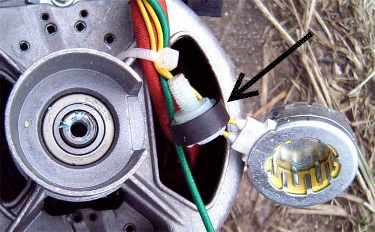 washing machine electric motor tachometer