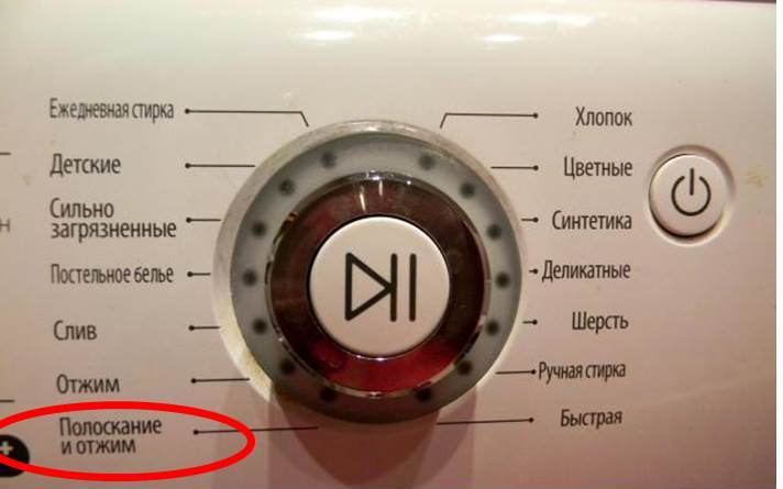 rinsing and spinning