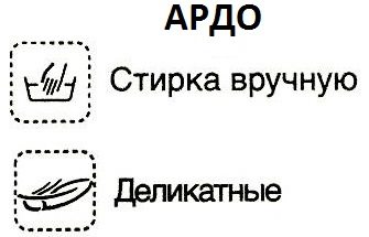 Badges on an Ardo car