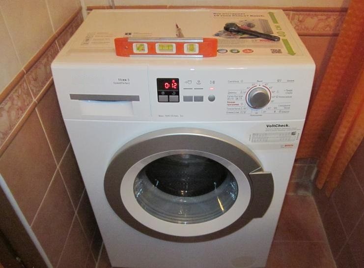 installing a washing machine level