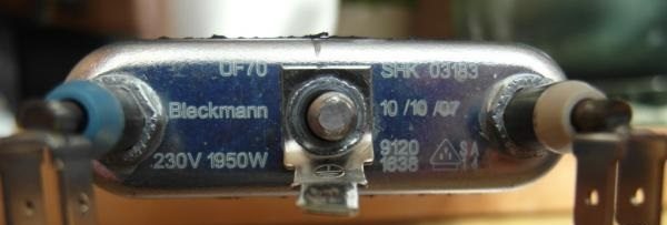 Heating element on Candy CTD8766