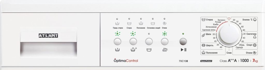 Error F13 on an Atlant washing machine without a display