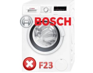 Грешка F23 в пералня Bosch