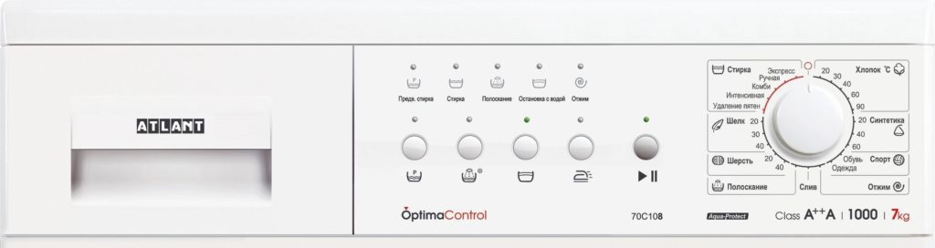 Error F4 on an Atlant washing machine without a display