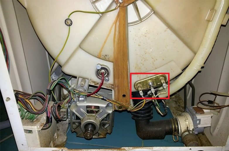 Checking the heating element of a Haier washing machine