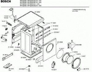 disassembling a Bosch washing machine